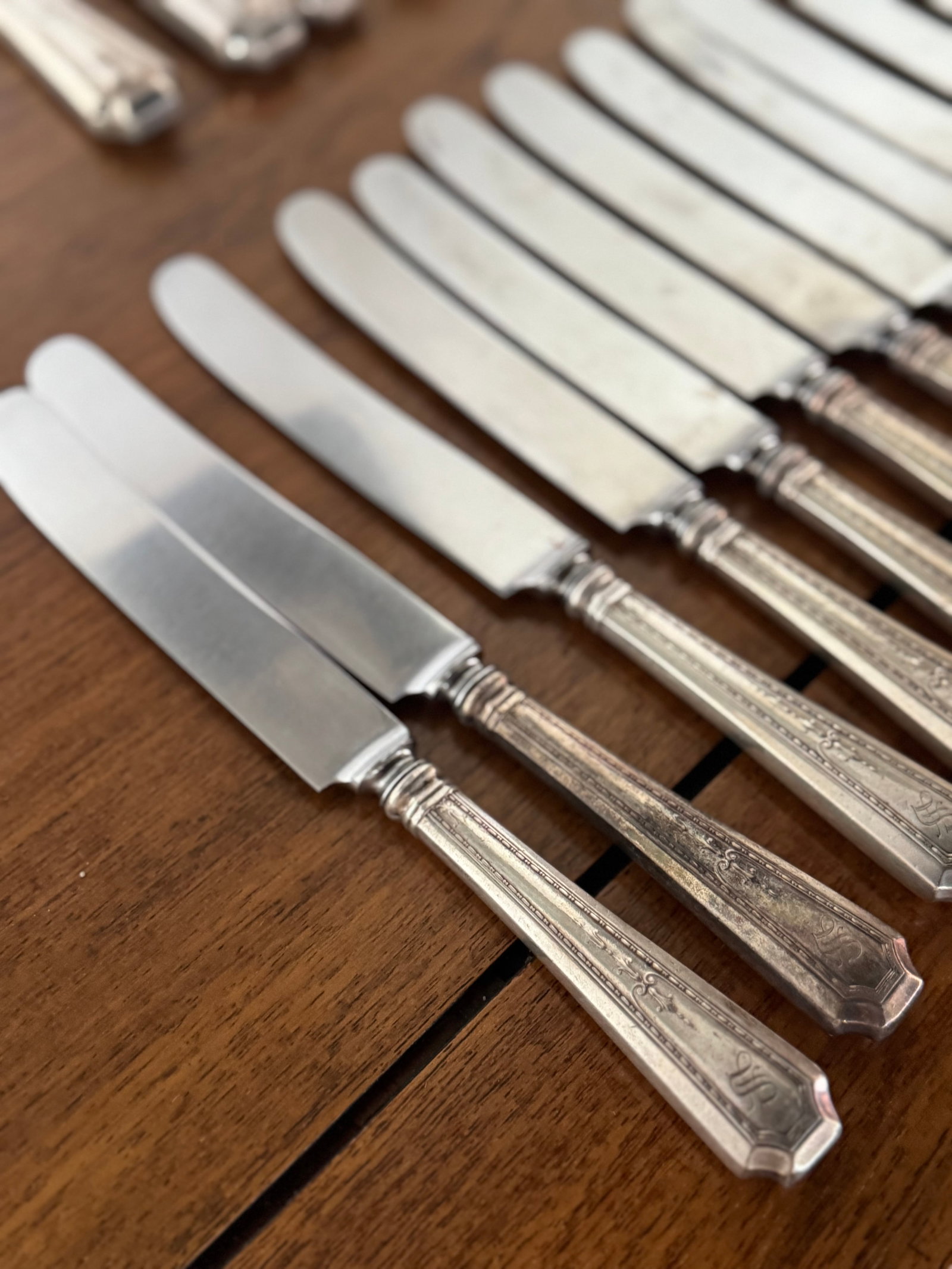 Colfax by Durigin-Gorham Sterling Silver Flatware Set, 268 pieces, S Monogram - 15