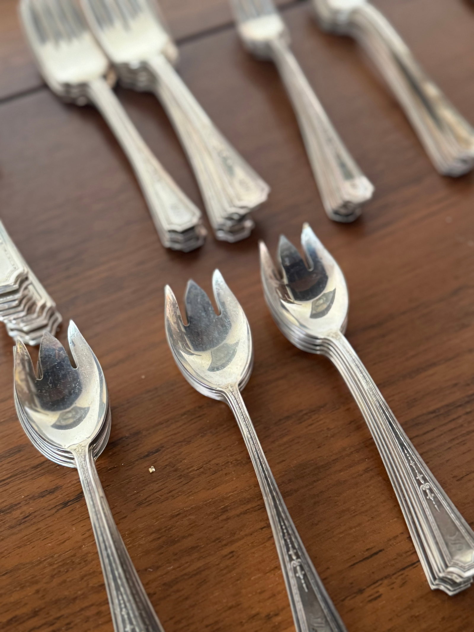 Colfax by Durigin-Gorham Sterling Silver Flatware Set, 268 pieces, S Monogram - 16