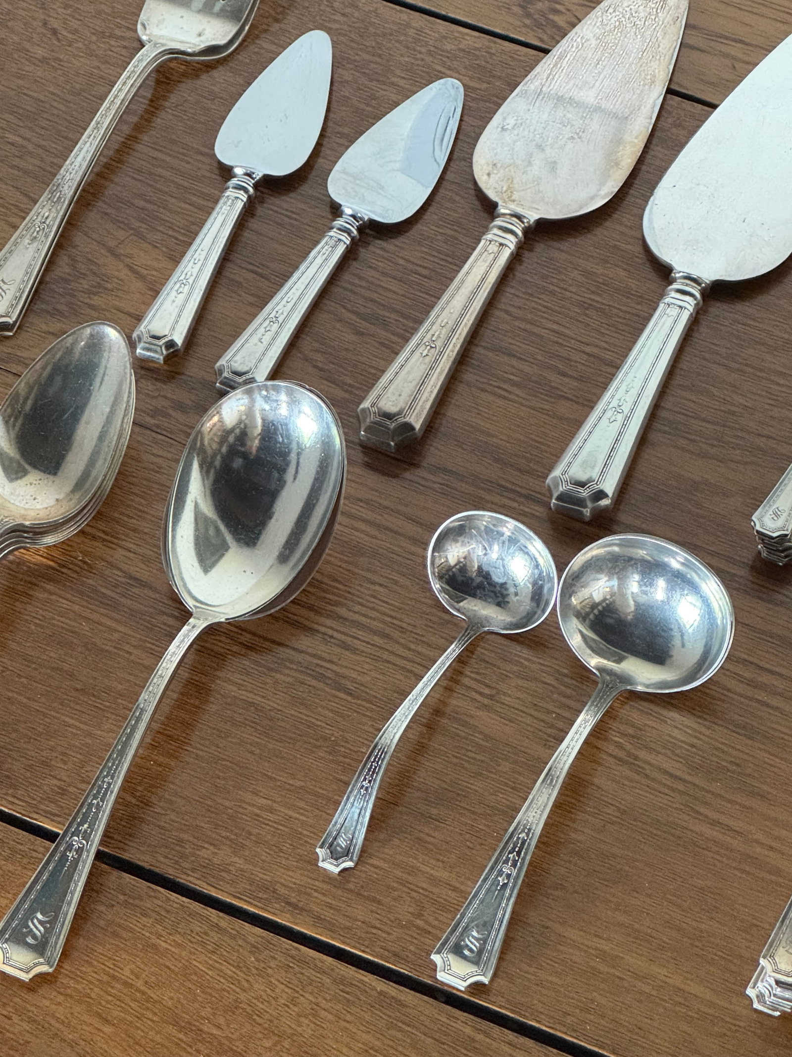 Colfax by Durigin-Gorham Sterling Silver Flatware Set, 268 pieces, S Monogram - 3