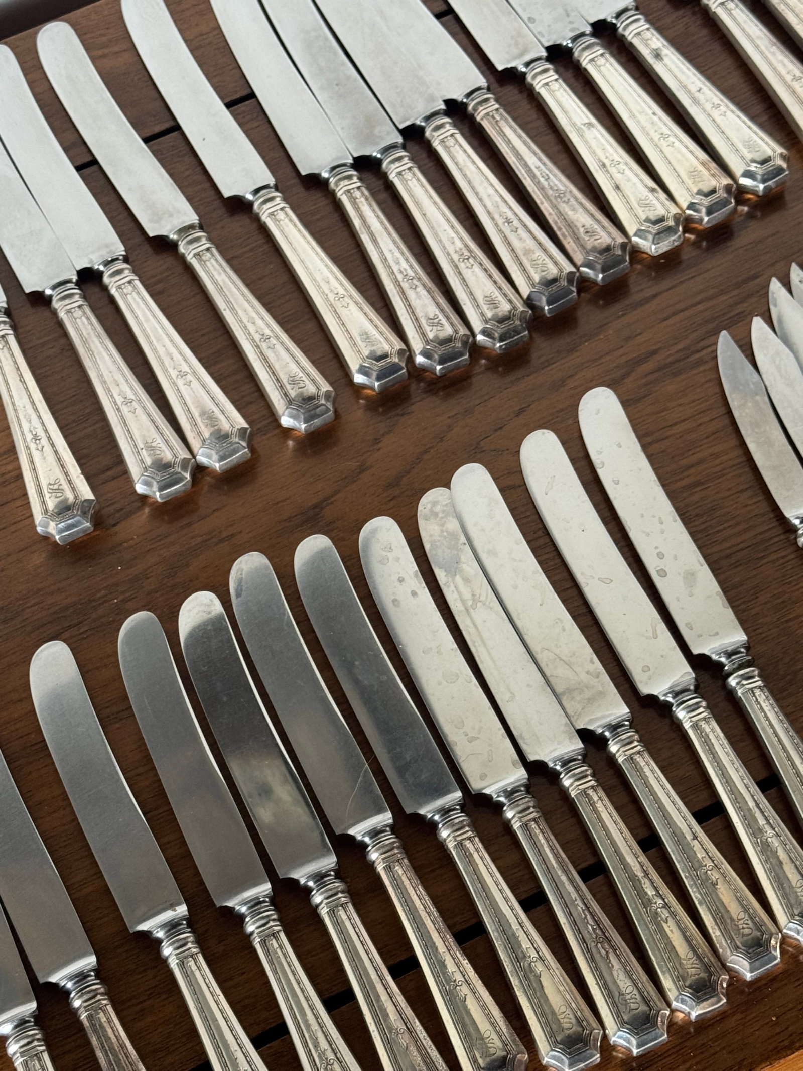 Colfax by Durigin-Gorham Sterling Silver Flatware Set, 268 pieces, S Monogram - 4