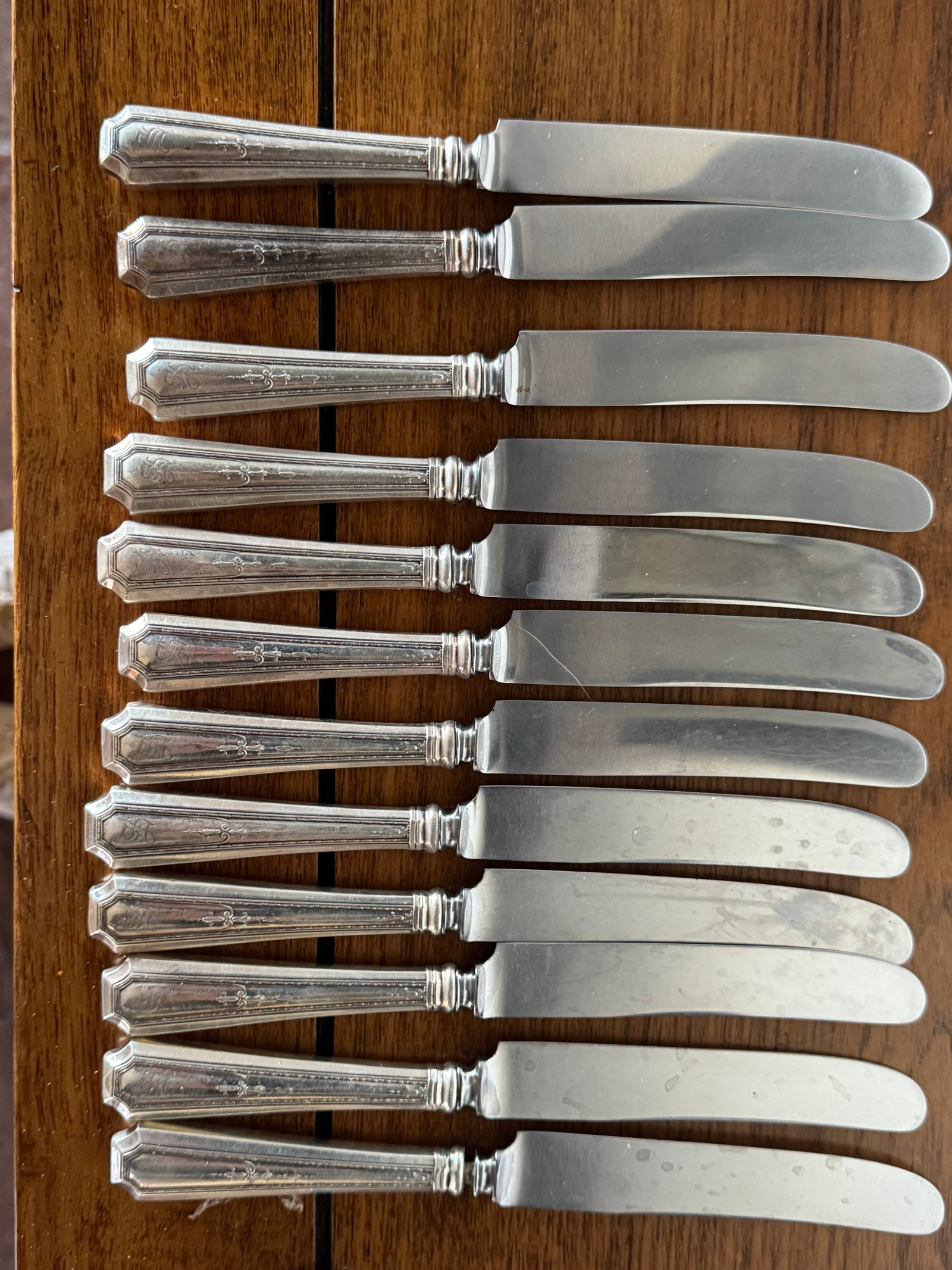 Colfax by Durigin-Gorham Sterling Silver Flatware Set, 268 pieces, S Monogram - 7