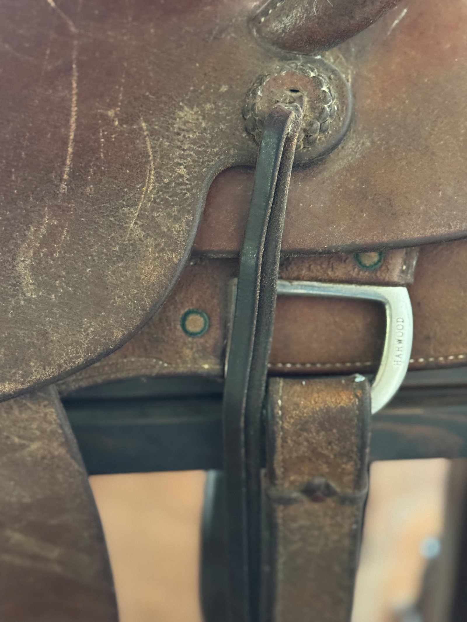 Robert Chavez Maker Western Saddle on Display Stand - 5