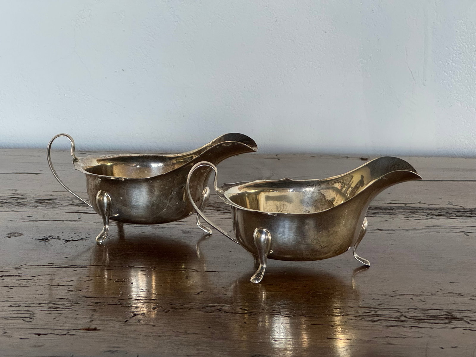 Pair of Sterling Silver Gravy Boats - 2