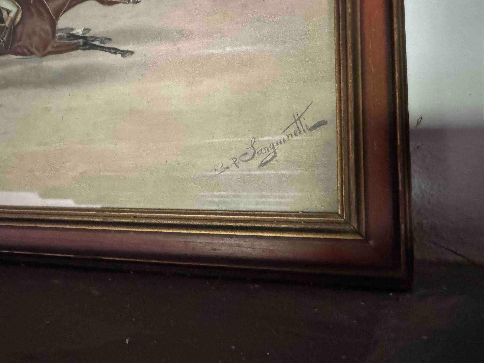 Great Metropolitan Stakes, Oil on Panel, by E. P. "Edward" Sanguinetti - 4