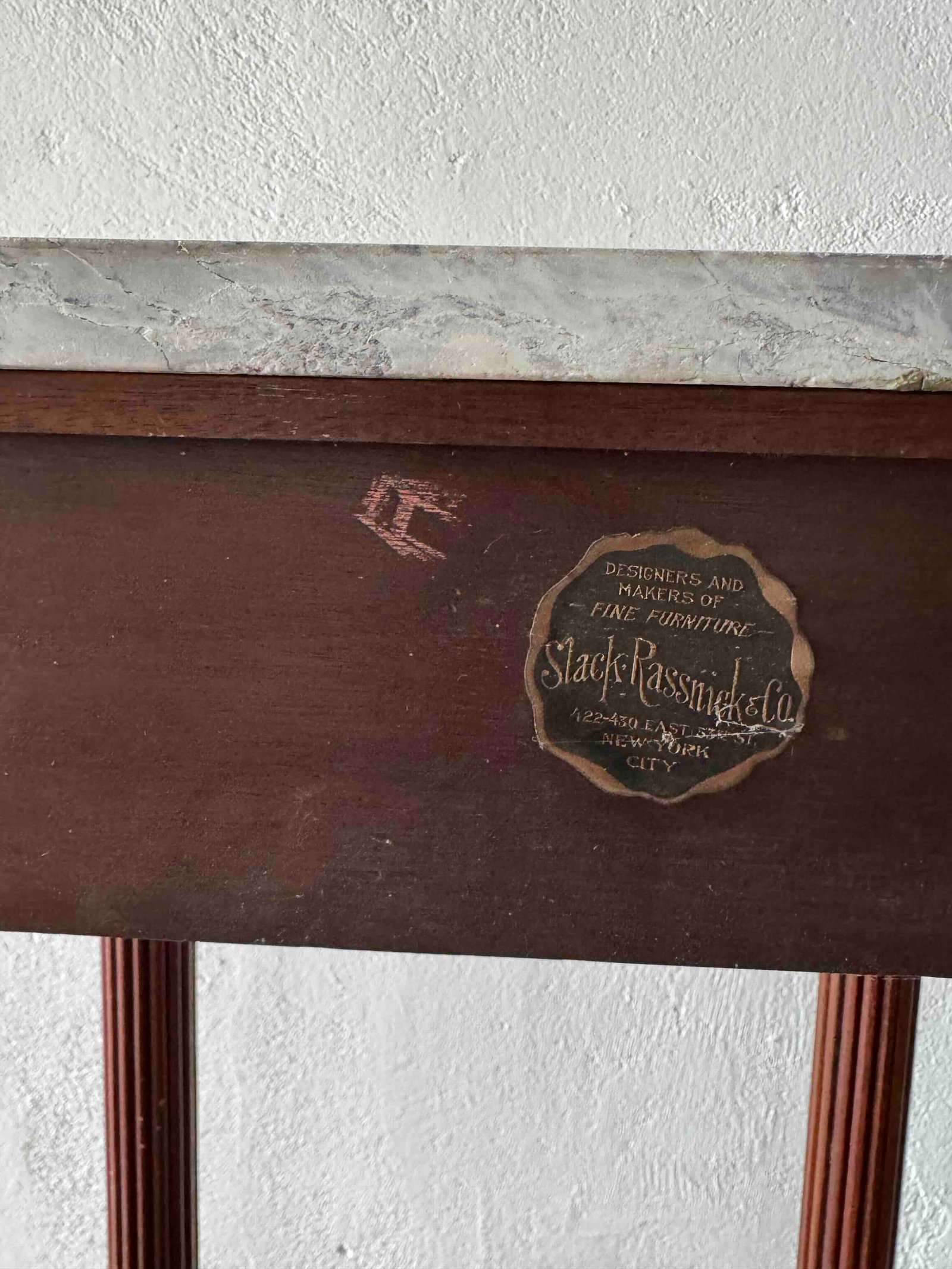Stack & Rassell & Co. Neoclassical Demilune Console Table - 4