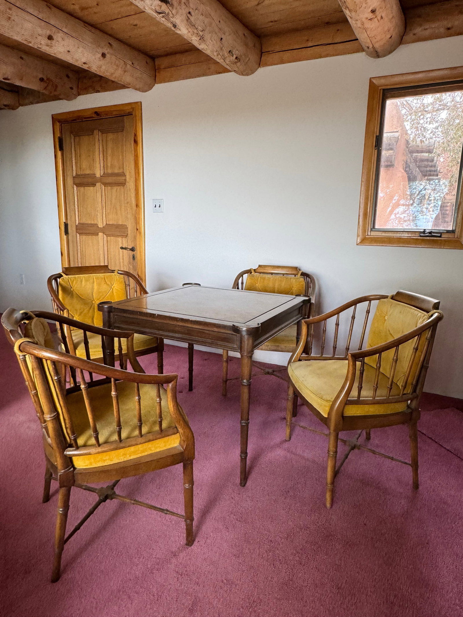 Vintage Drexel Games Table & Chairs - 2