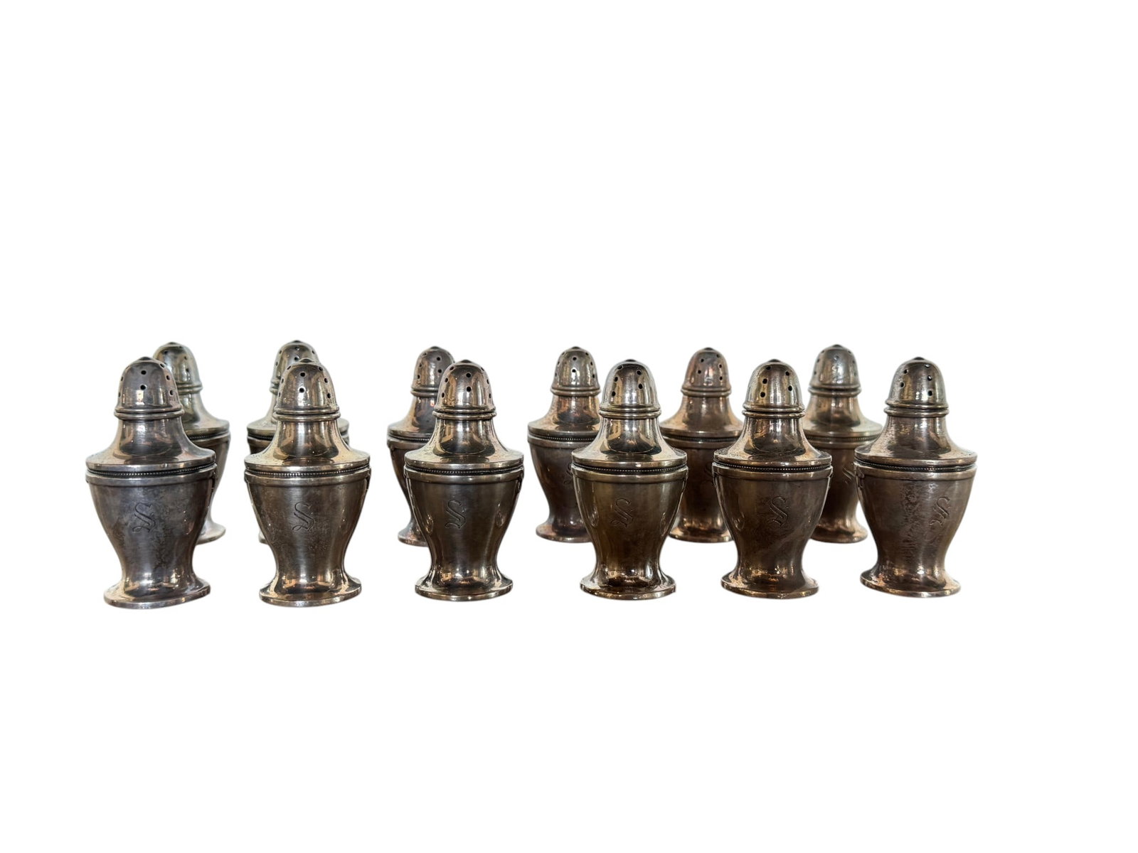 Set of Twelve Gorham Sterling Silver Salt and Pepper Shakers (1 of 2)