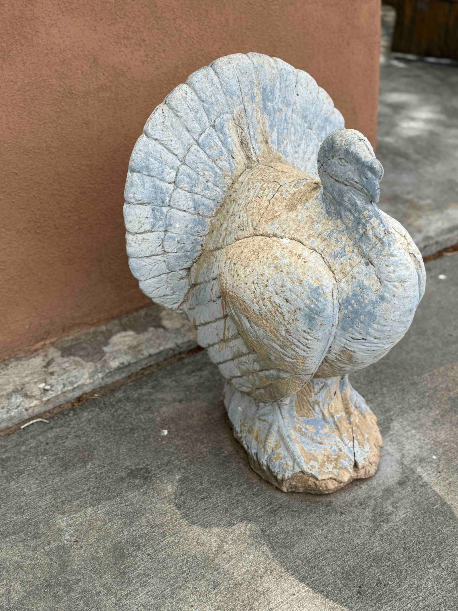 Concrete Turkey Garden Statues, Pair - 3