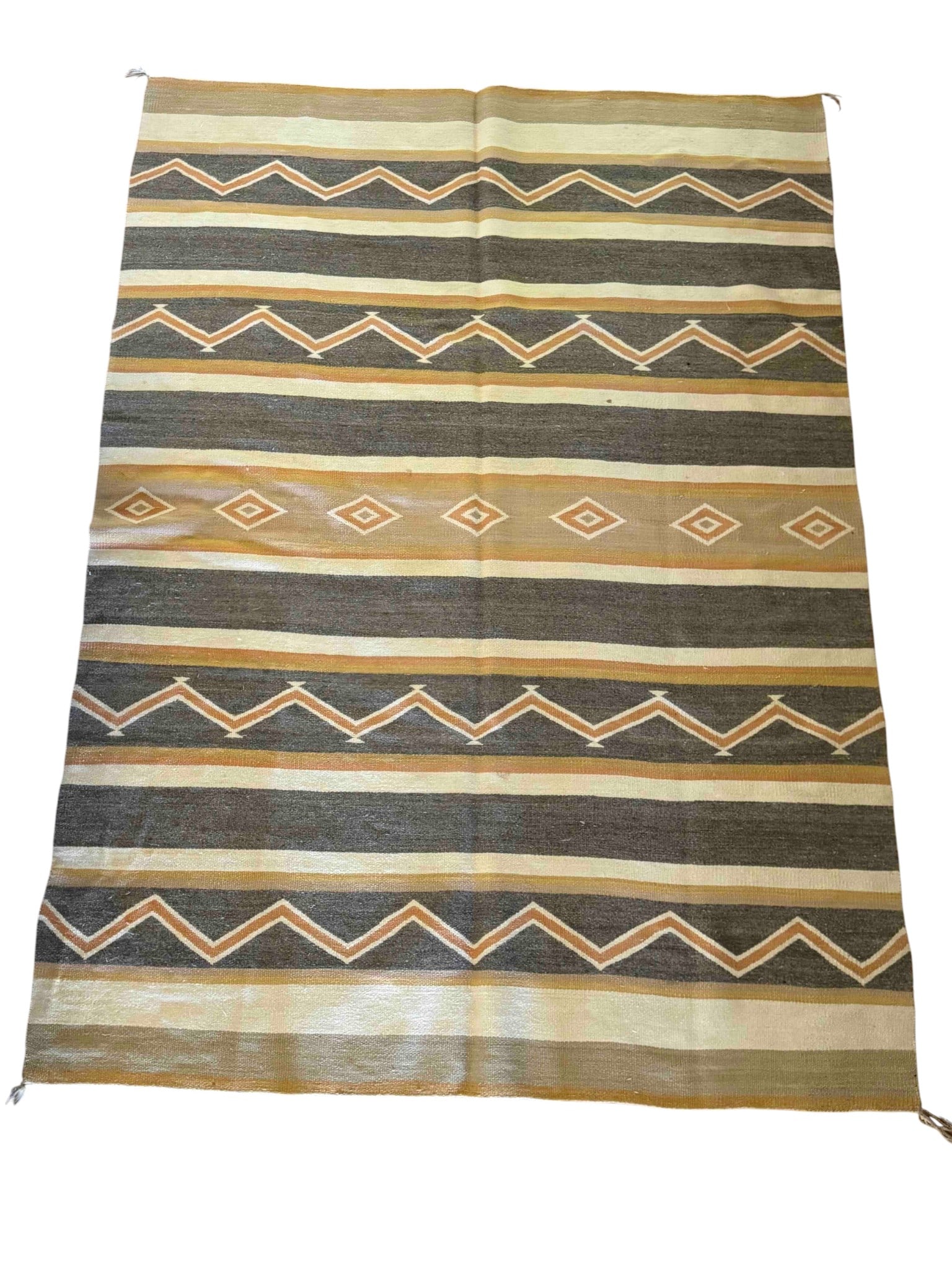 Native American Style Woven Wool Rug (1 of 6)