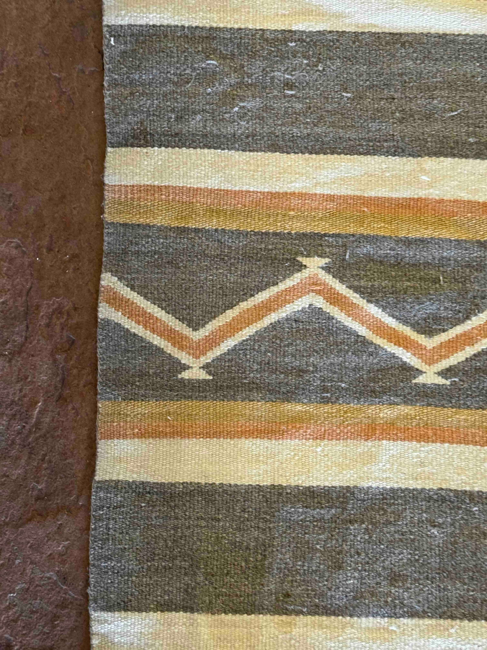 Native American Style Woven Wool Rug - 5