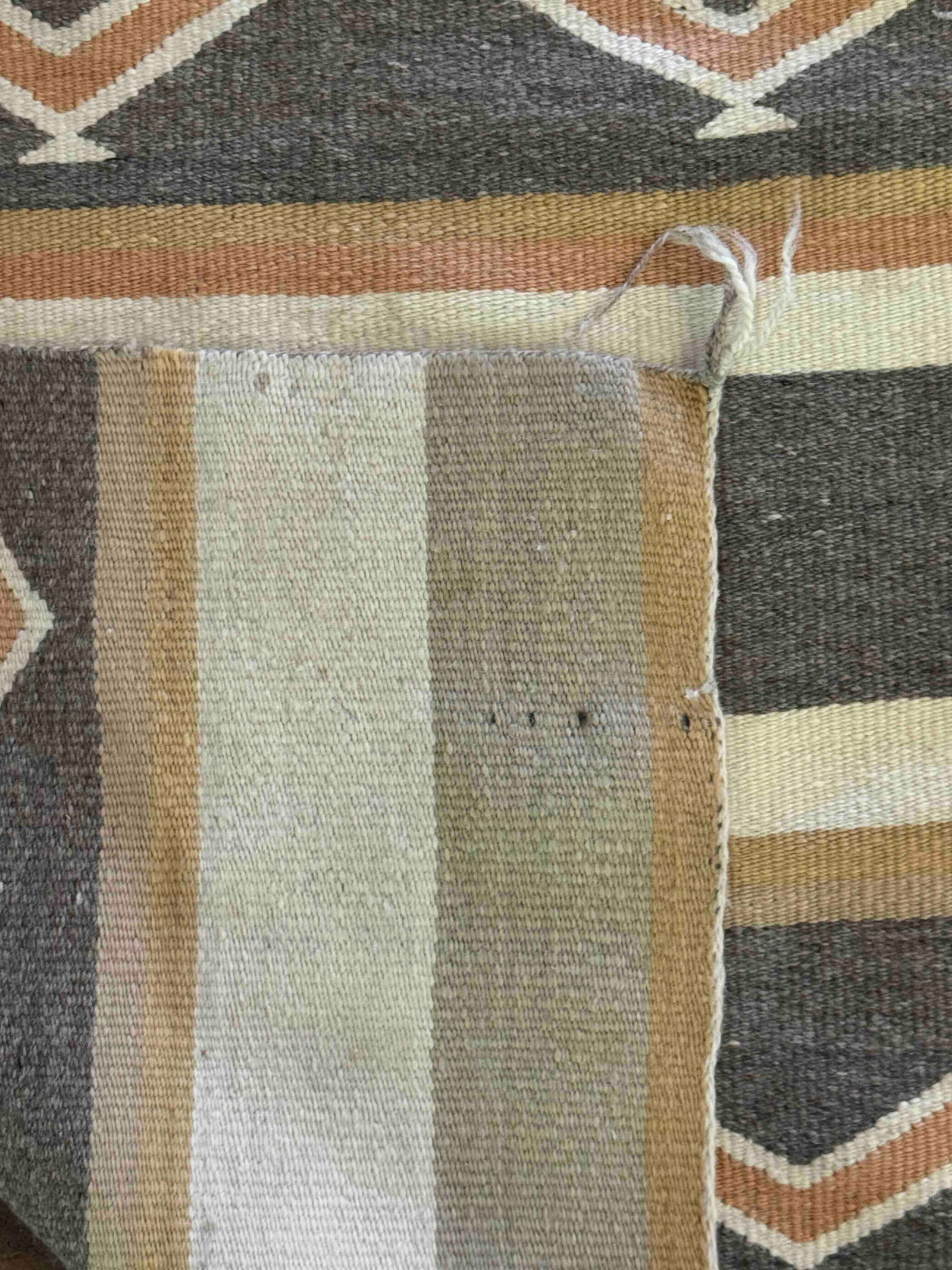Native American Style Woven Wool Rug - 6