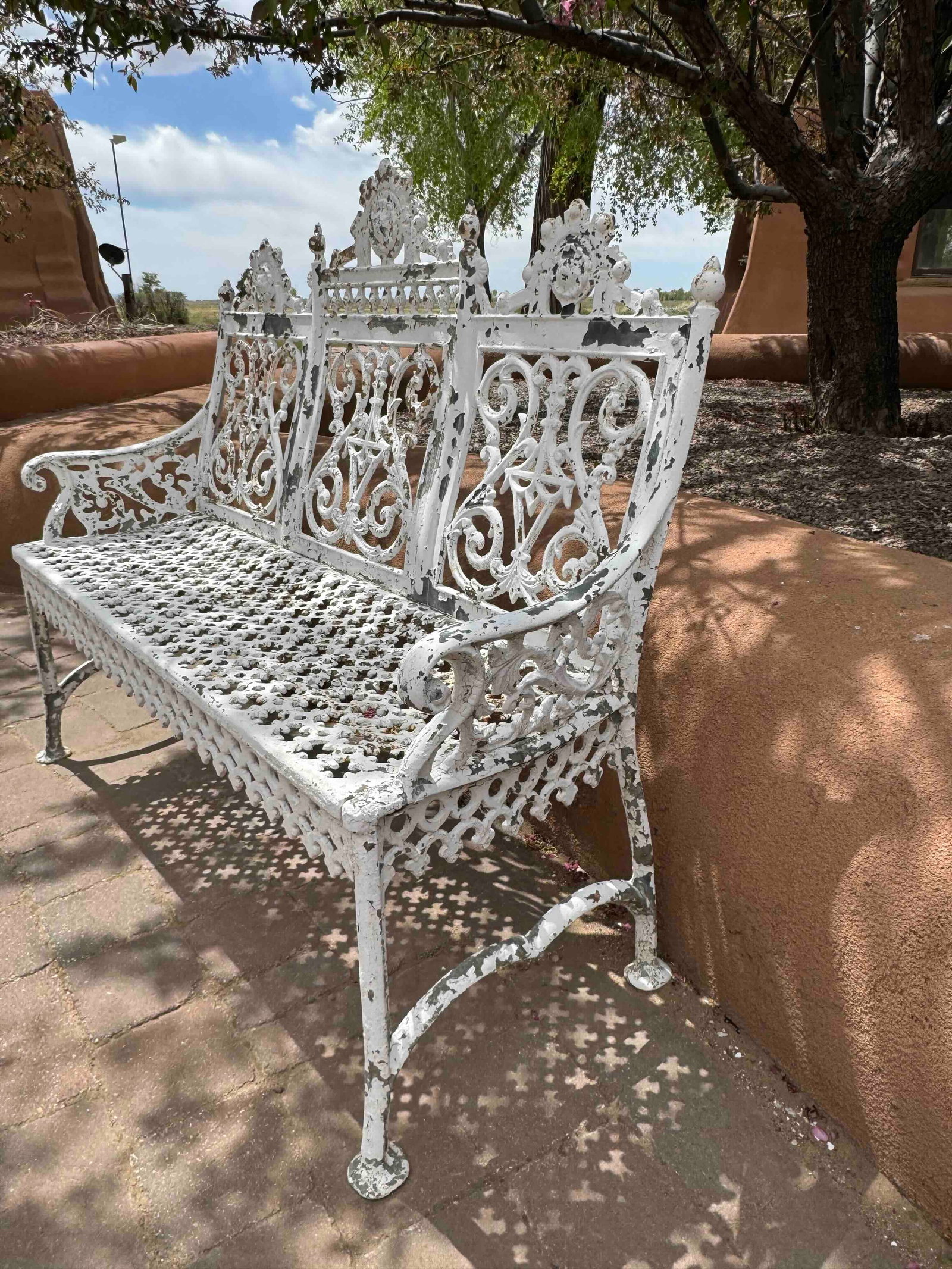 Victorian Style Cast Iron Garden Benchs, Pair - 5