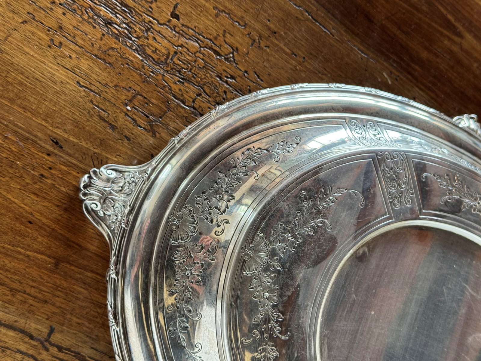 Gorham Sterling Silver Footed Salver or Plateau - 5