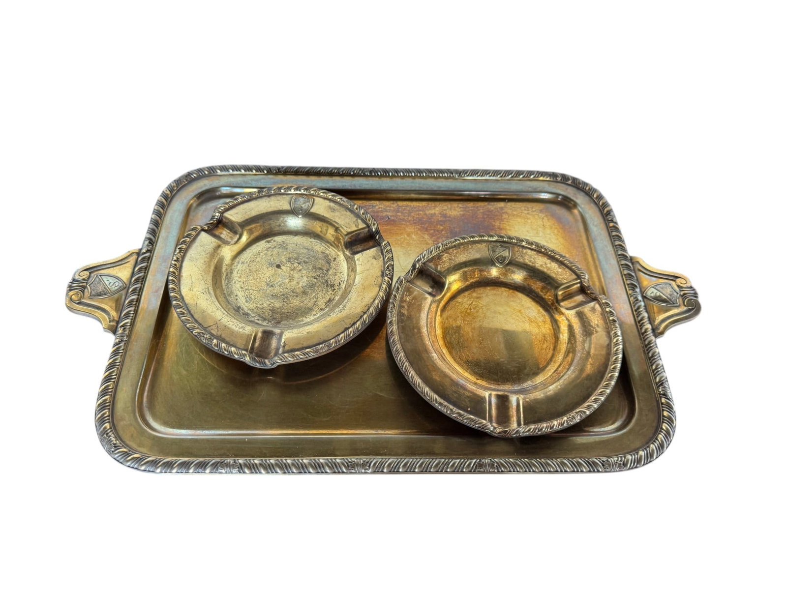 Three-Piece Silver Soldered Smoking Set with German Marks (1 of 6)