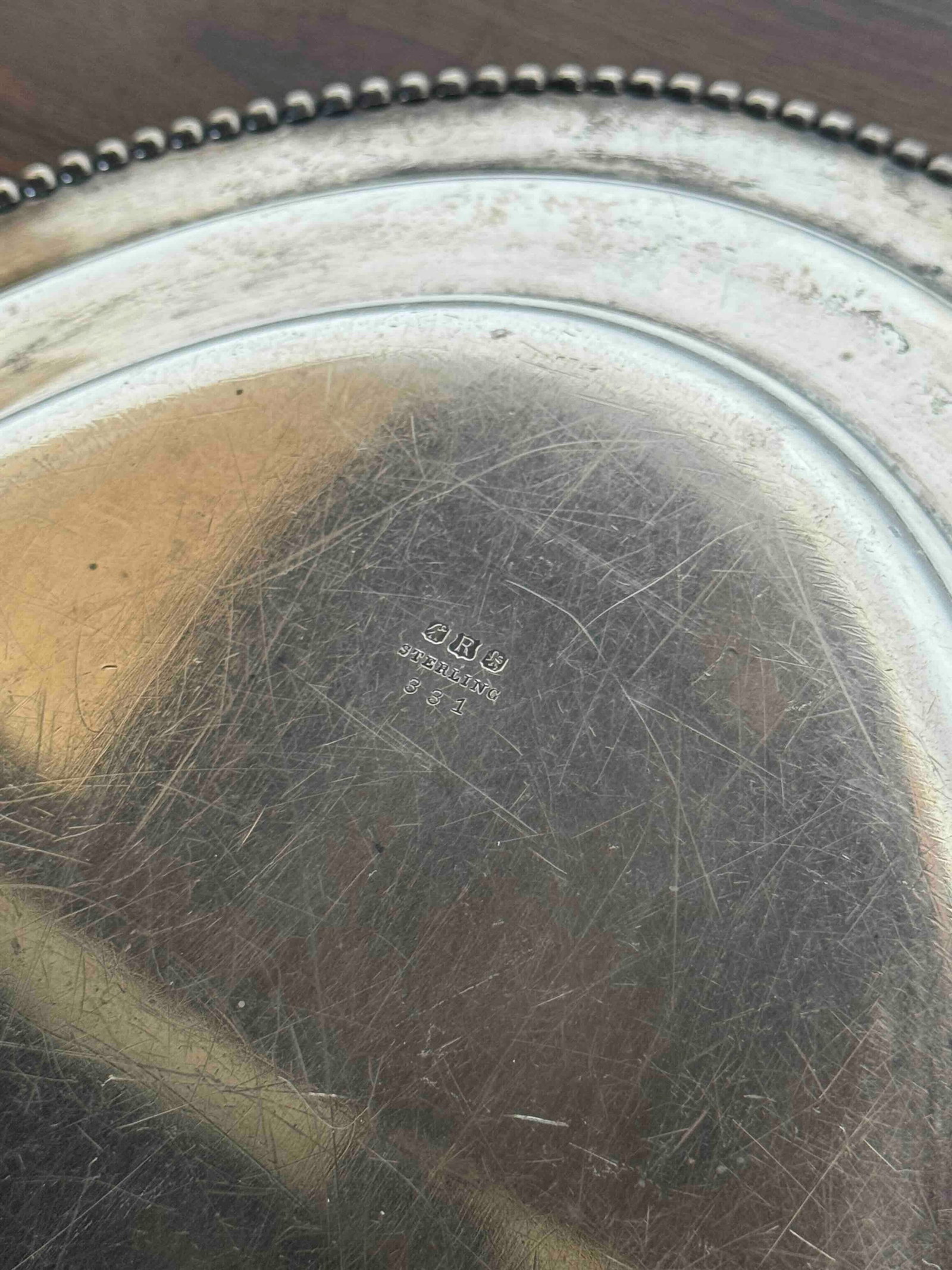 Danish Mid-Century Modern Sterling Silver Oval Serving Tray by Ã˜reskov - 5
