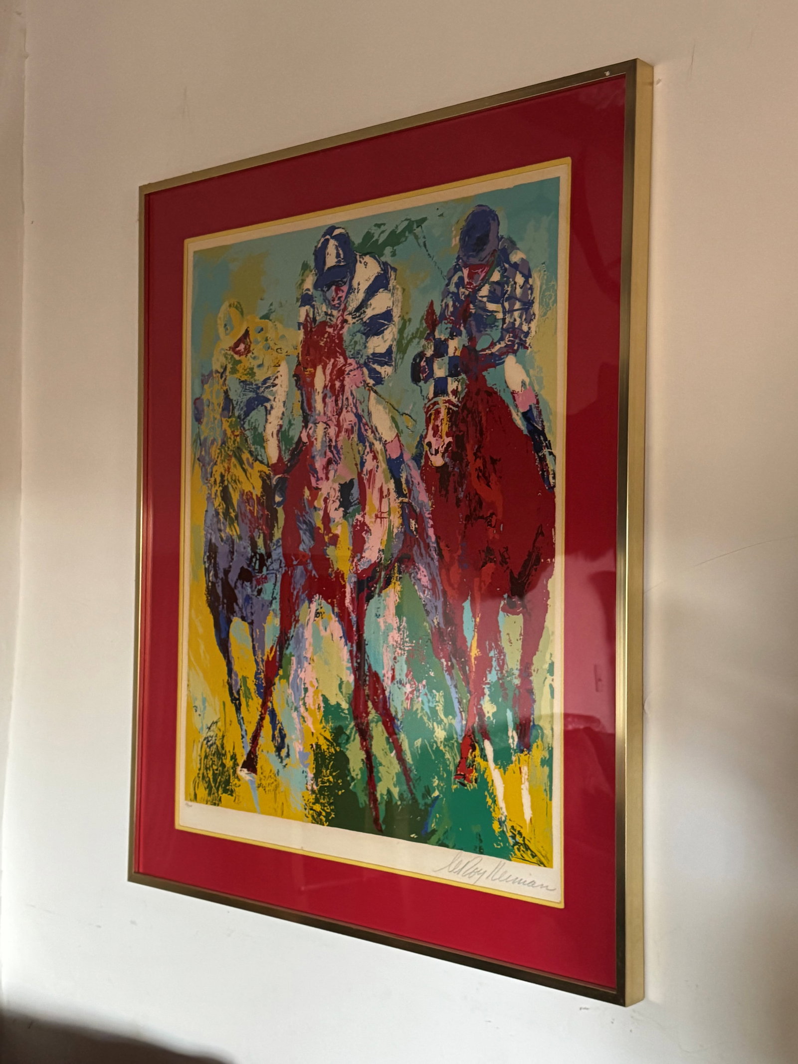 LeRoy Neiman,"Fourth Race" Serigraph, Signed and Numbered - 3