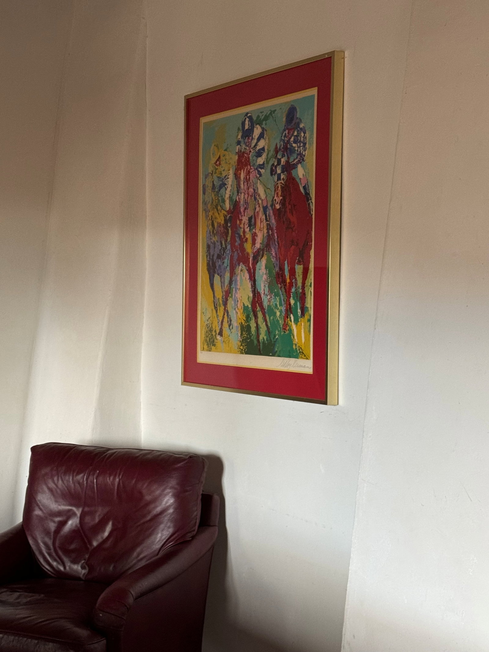 LeRoy Neiman,"Fourth Race" Serigraph, Signed and Numbered - 9