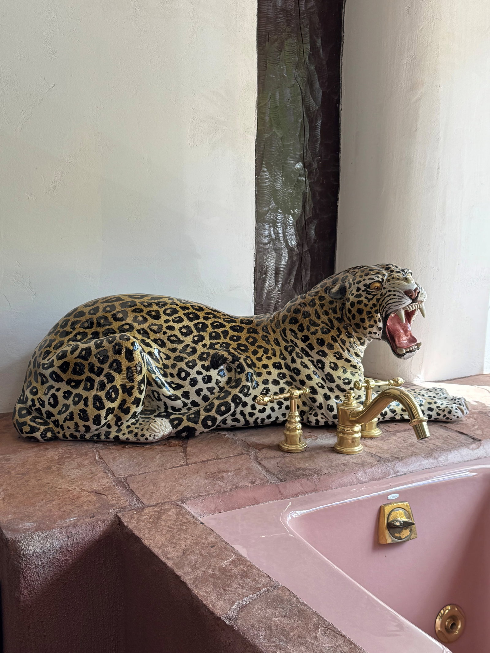 Life-sized Ceramic Jaguar Sculpture (1 of 4)