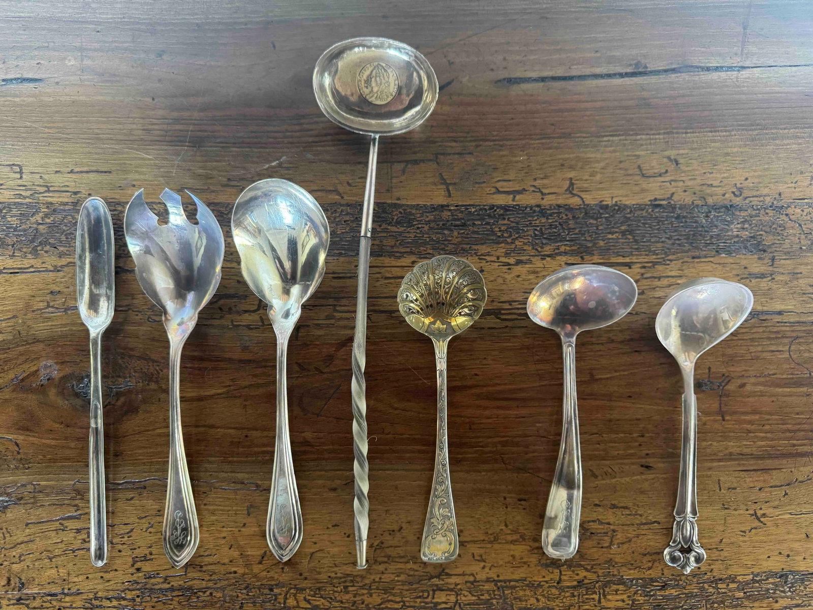 Collection of Assorted Sterling Silver Serving Utensils - 2