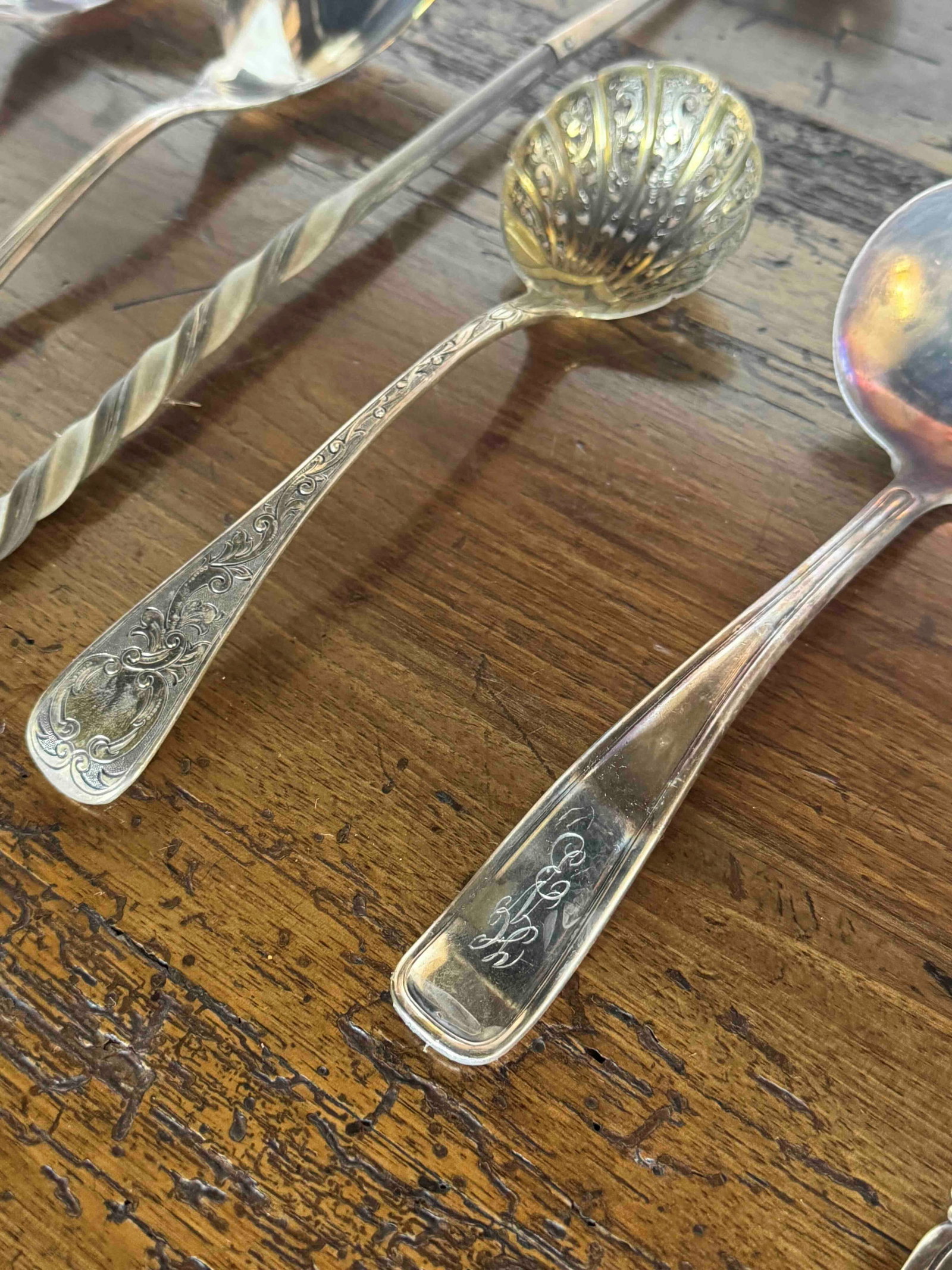 Collection of Assorted Sterling Silver Serving Utensils - 5