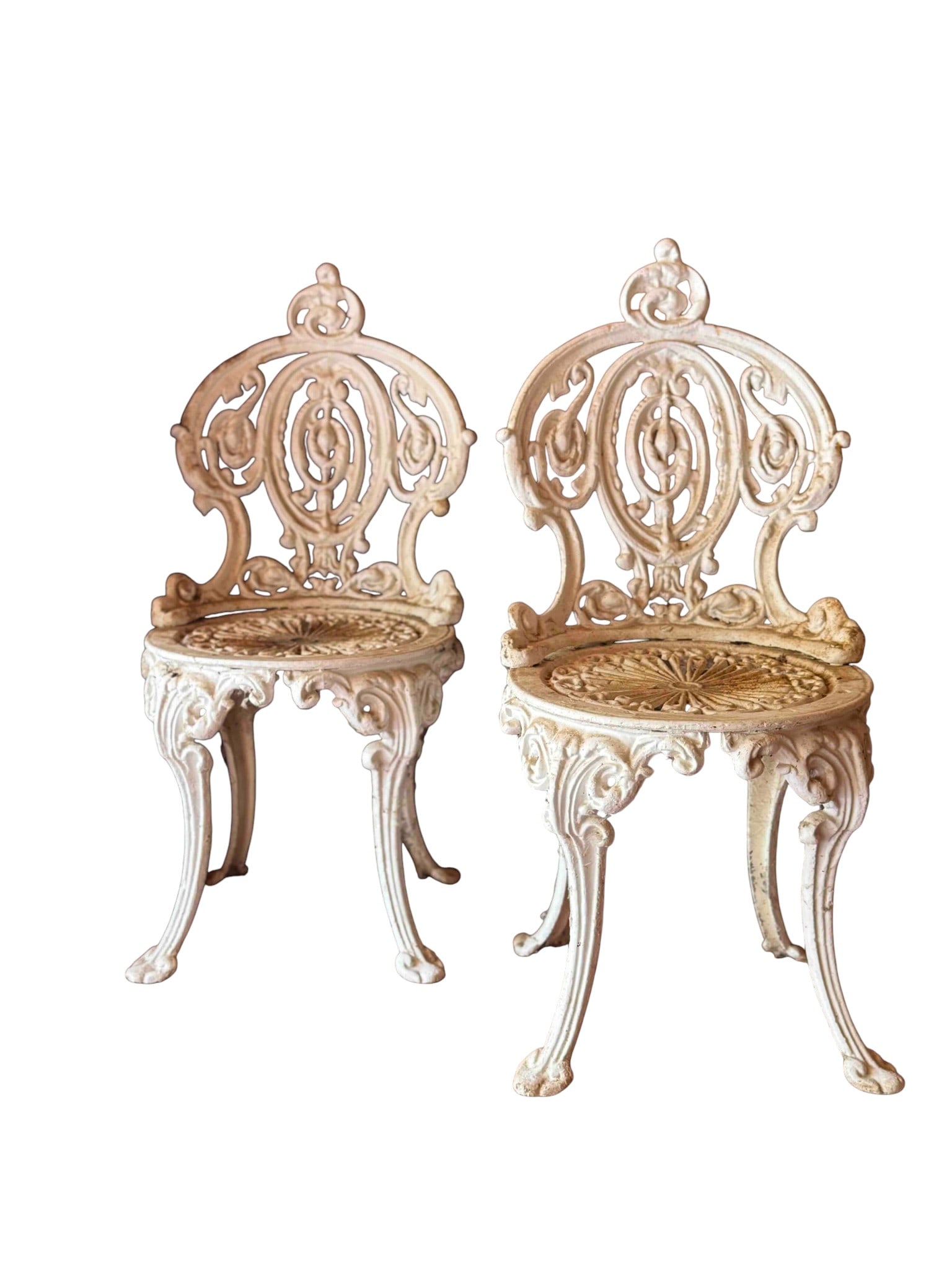 Pair of Victorian Style Cast Iron Garden Chairs (1 of 4)