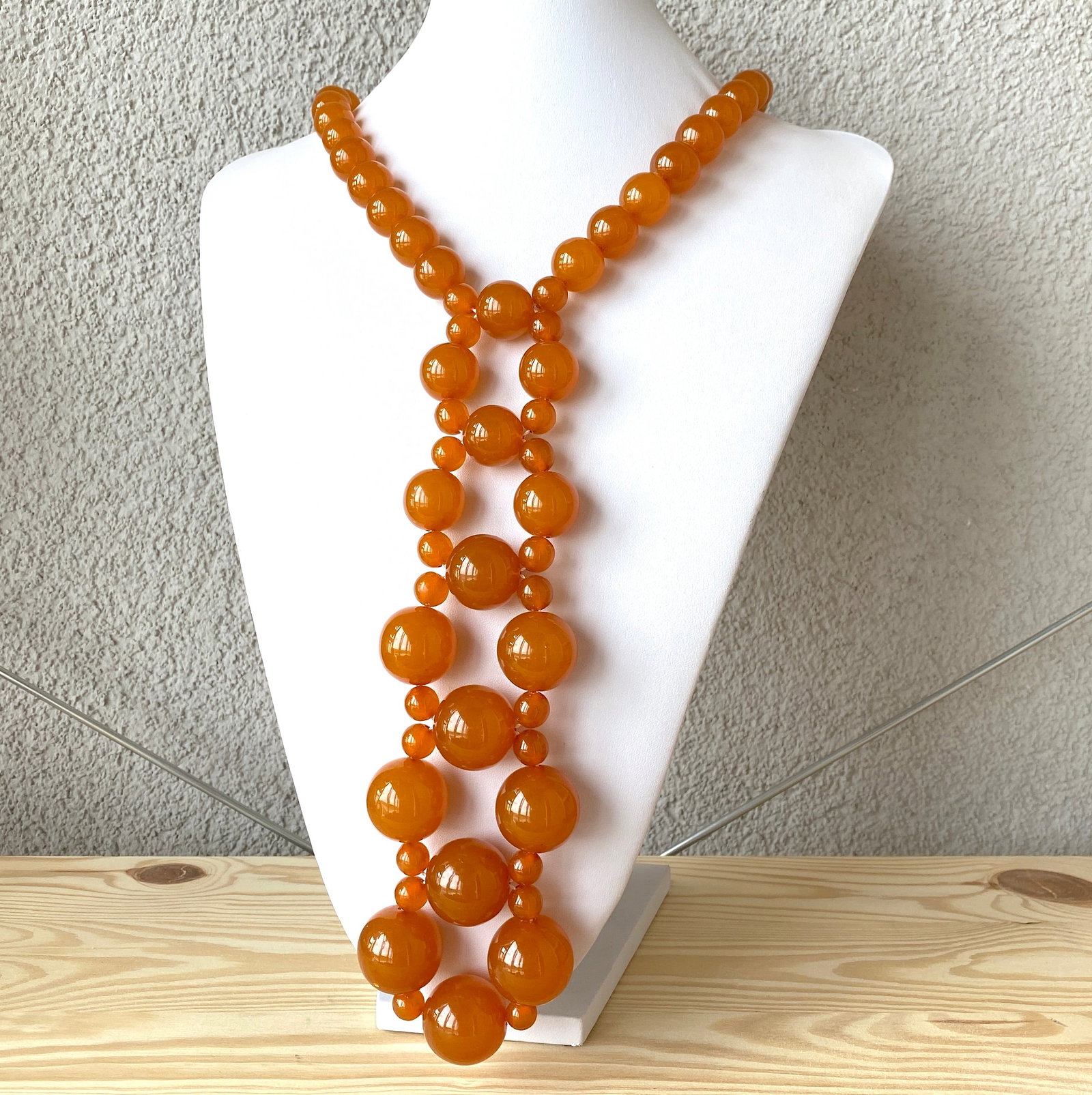 Antique Amber Necklace made from Round Amber beads (1 of 10)
