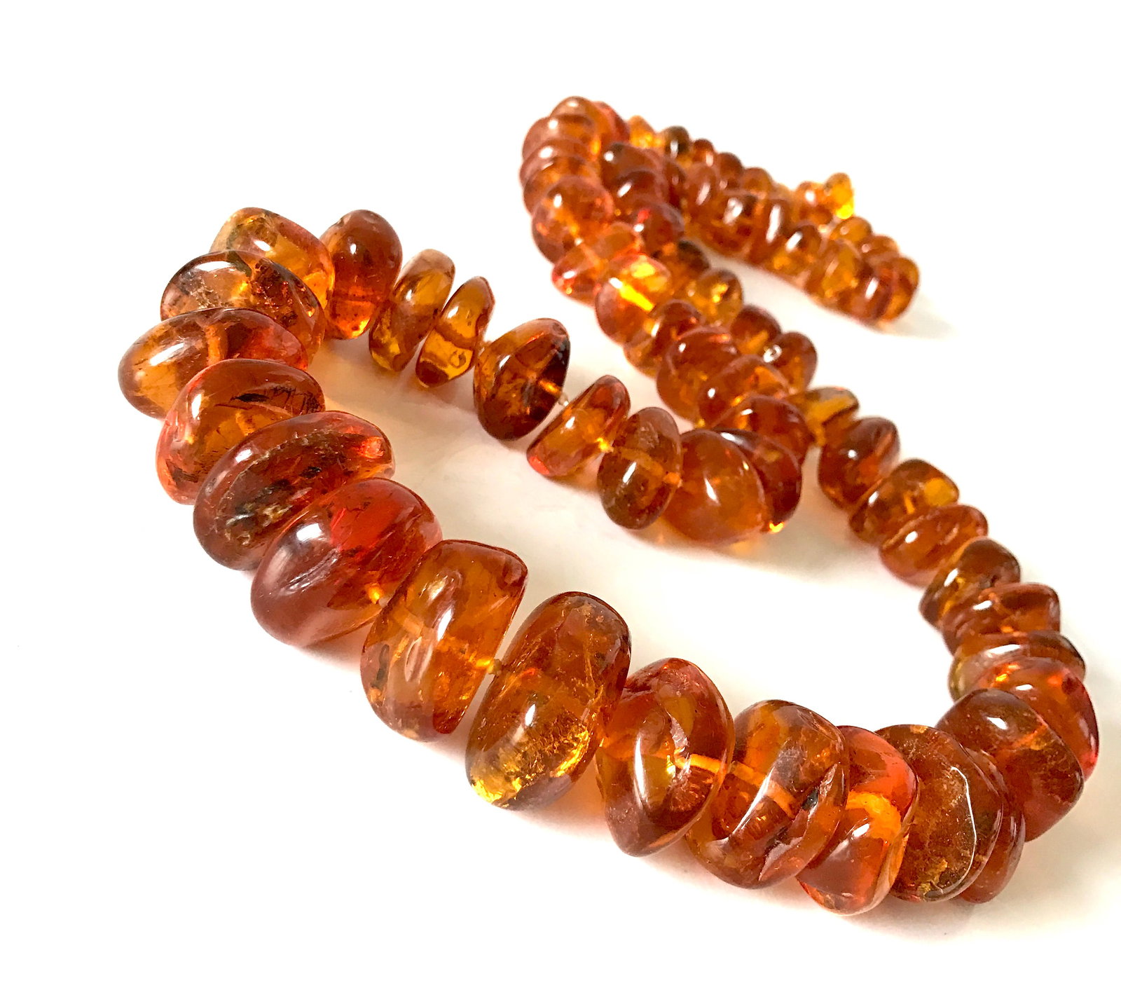 Exclusive antique certif. Amber necklace 208 gr - 3