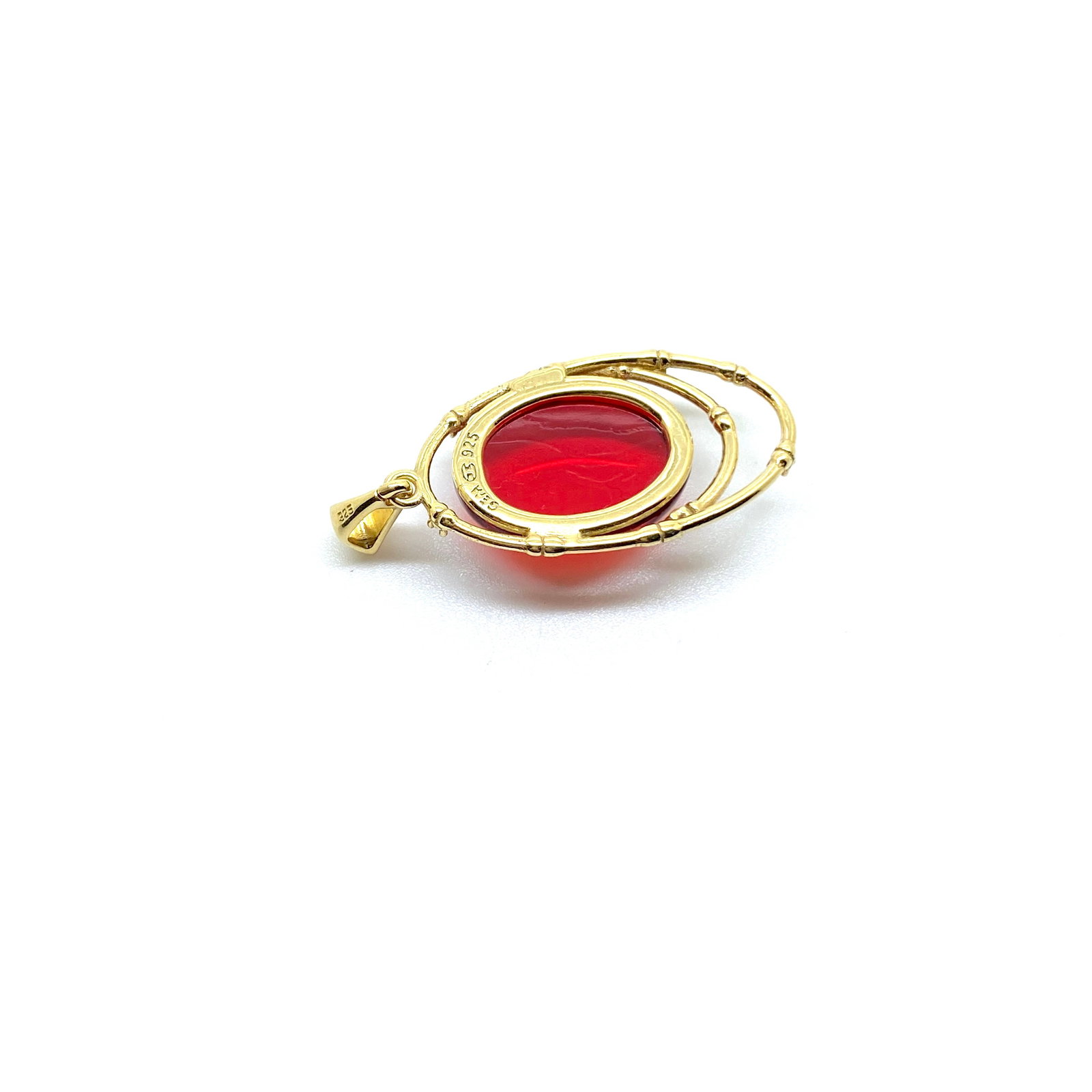 Remarkable Amber Pendant, shaped like an Ornament - 6