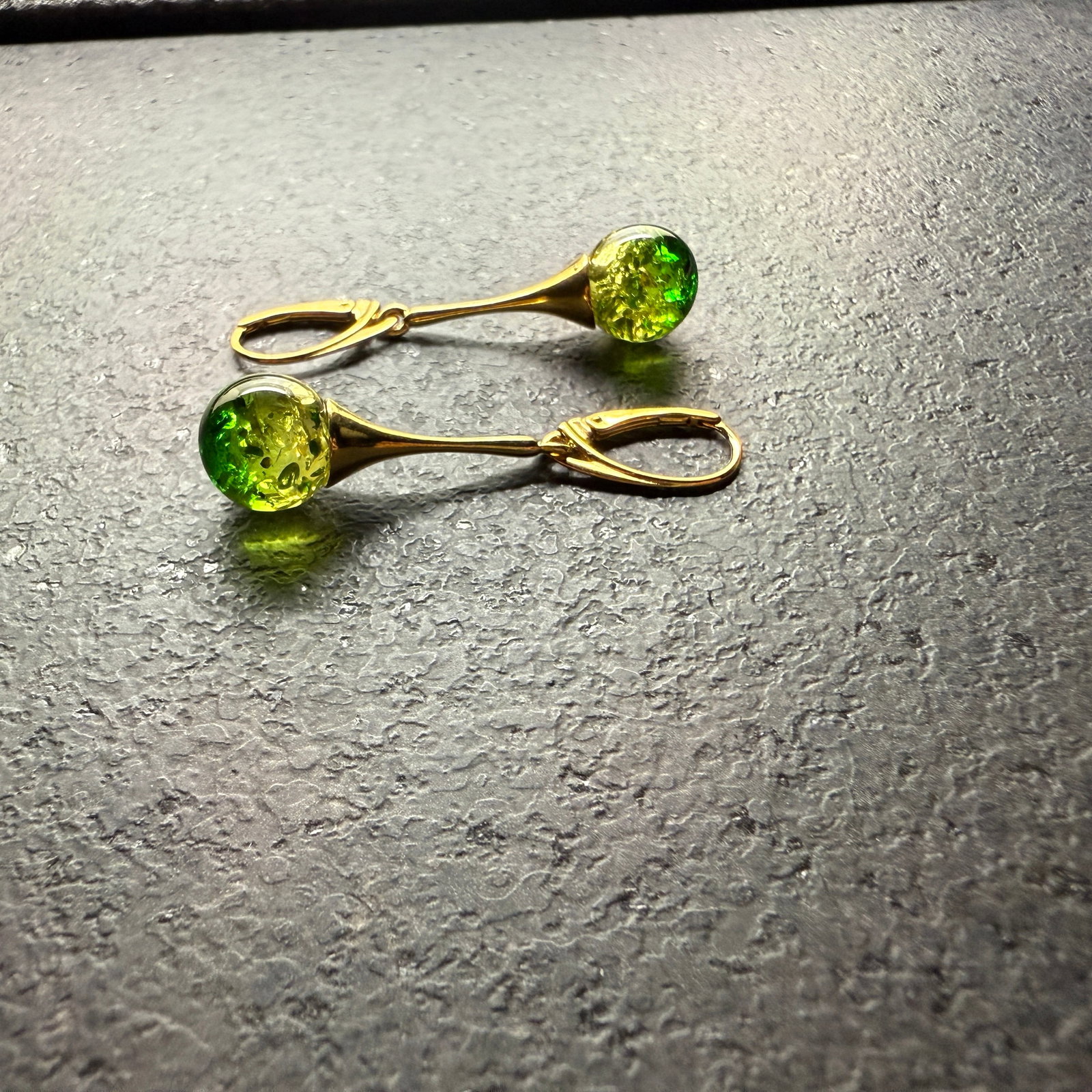 Exquisite Amber Earrings - 7