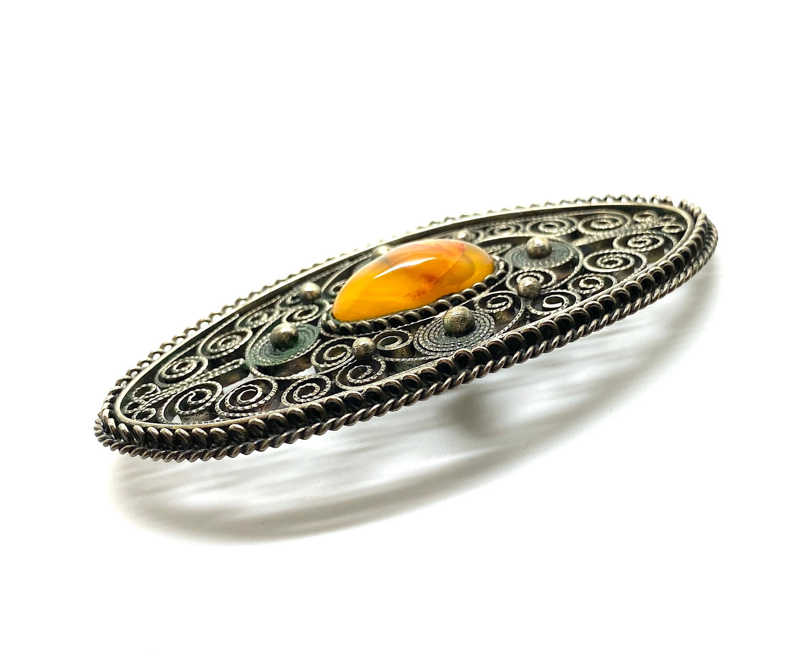 Incredible Amber Brooch - 5