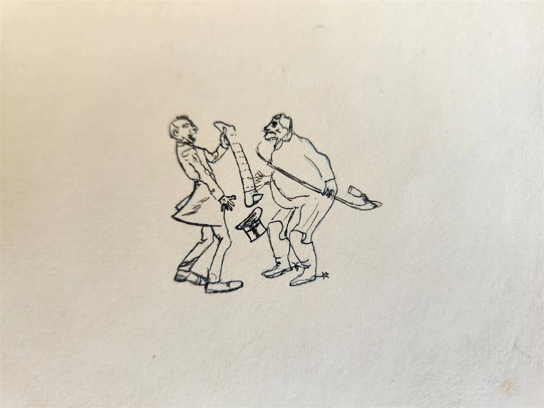 1900s ARTISTS LITTLE ALBUM - MANUSCRIPT DRAWINGS antique ILLUSTRATED: 14 leaves, 4 of which are illustrated, others are blank Original cloth binding Size 5 by 7 3/4" Very good condition. Please see my other auctions Reserve: $24.00 Shipping: Domestic: Flat-rate of