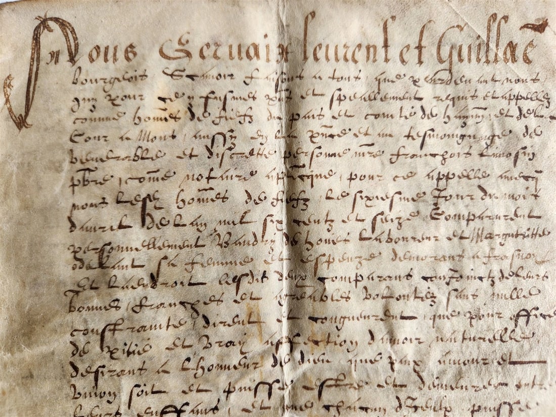 1617 MANUSCRIPT on VELLUM ANTIQUE LEGAL DOCUMENT in Spanish 24 pages - 16