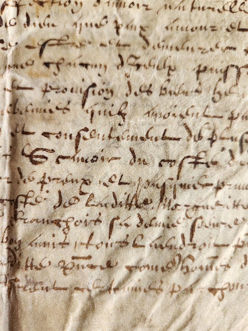 1617 MANUSCRIPT on VELLUM ANTIQUE LEGAL DOCUMENT in Spanish 24 pages - 17