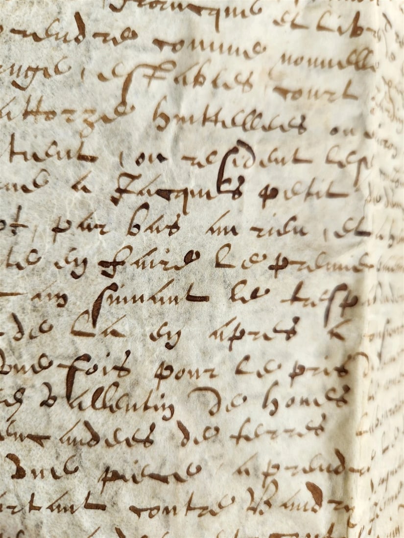 1617 MANUSCRIPT on VELLUM ANTIQUE LEGAL DOCUMENT in Spanish 24 pages - 18