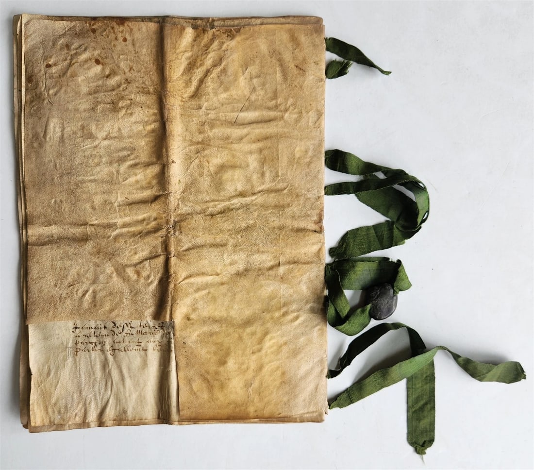 1617 MANUSCRIPT on VELLUM ANTIQUE LEGAL DOCUMENT in Spanish 24 pages - 3