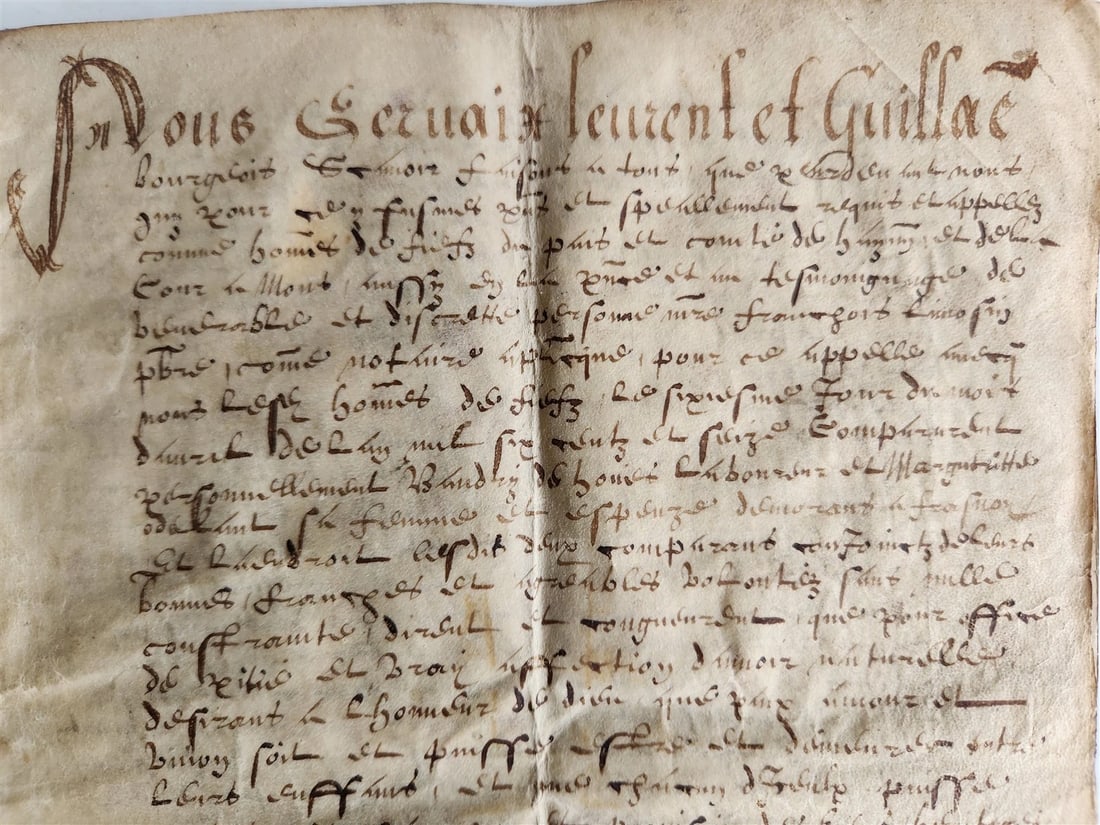 1617 MANUSCRIPT on VELLUM ANTIQUE LEGAL DOCUMENT in Spanish 24 pages - 5