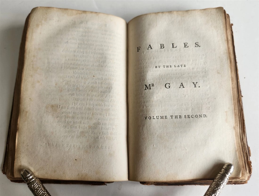 1757 FABLES of JOHN GAY antique in ENGLISH poetry - 3