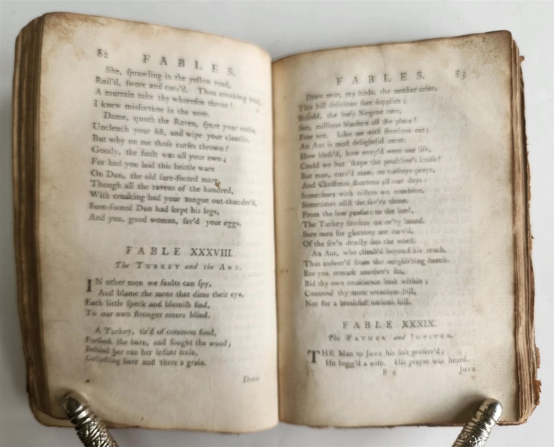 1757 FABLES of JOHN GAY antique in ENGLISH poetry - 4