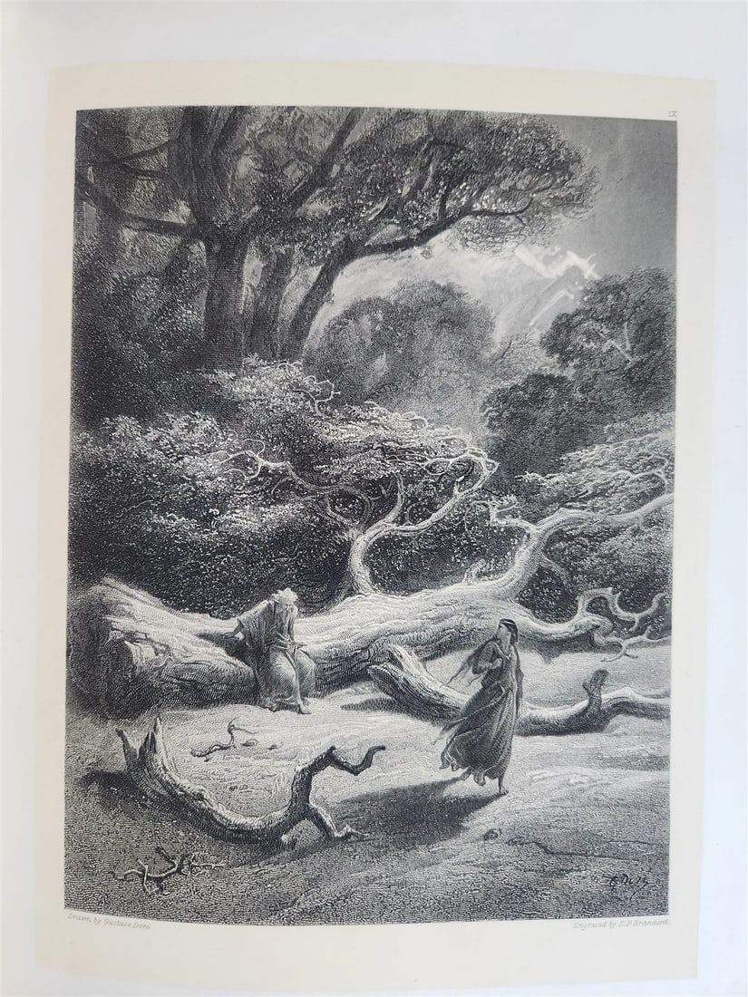 1880s GUSTAVE DORE ILLUSTRATED KONIGSIDYLLEN by A. TENNYSON antique FOLIO poetry - 13