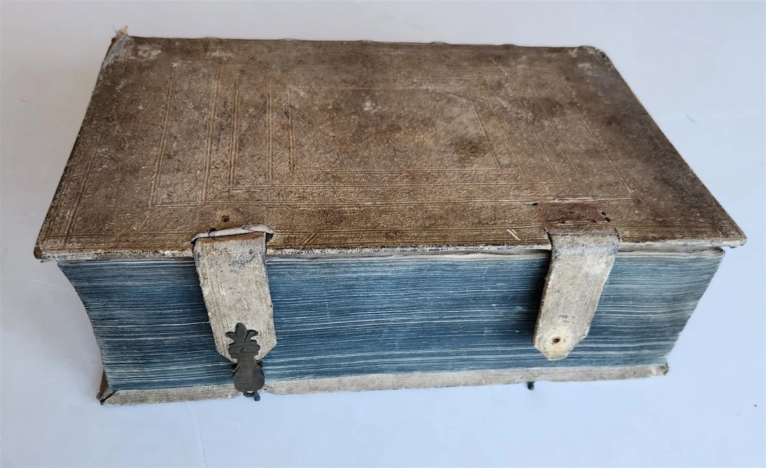 1708 CANON LAW by Jakob Wex antique PIGSKIN BOUND FOLIO in LATIN - 4