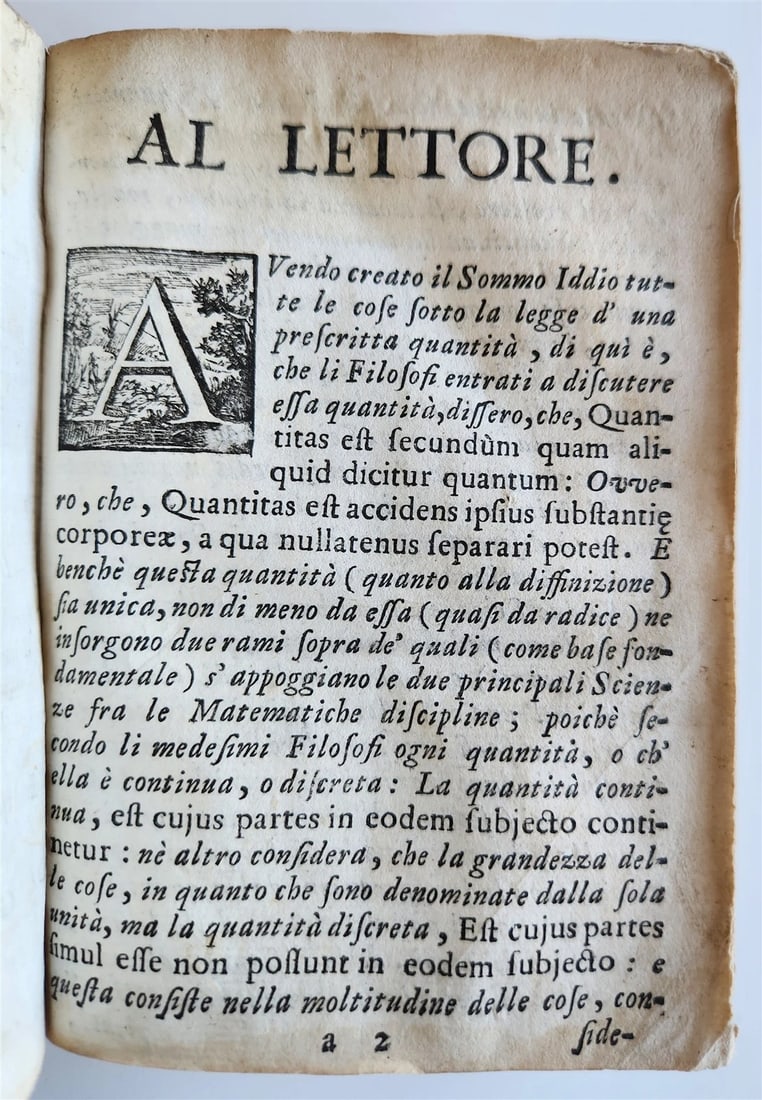 1737 ARITHMETIC TREATISE in ITALIAN antique Trattato aritmetico VELLUM BINDING - 13