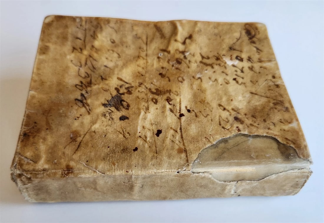 1737 ARITHMETIC TREATISE in ITALIAN antique Trattato aritmetico VELLUM BINDING - 3