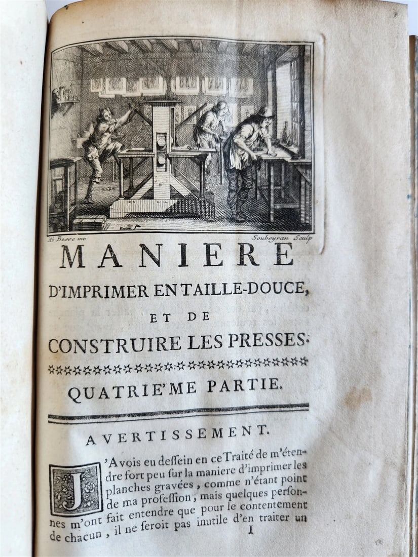 1745 ILLUSTRATED TREATISE on COPPER ENGRAVING antique DE LA MANIÈRE DE GRAVER - 19