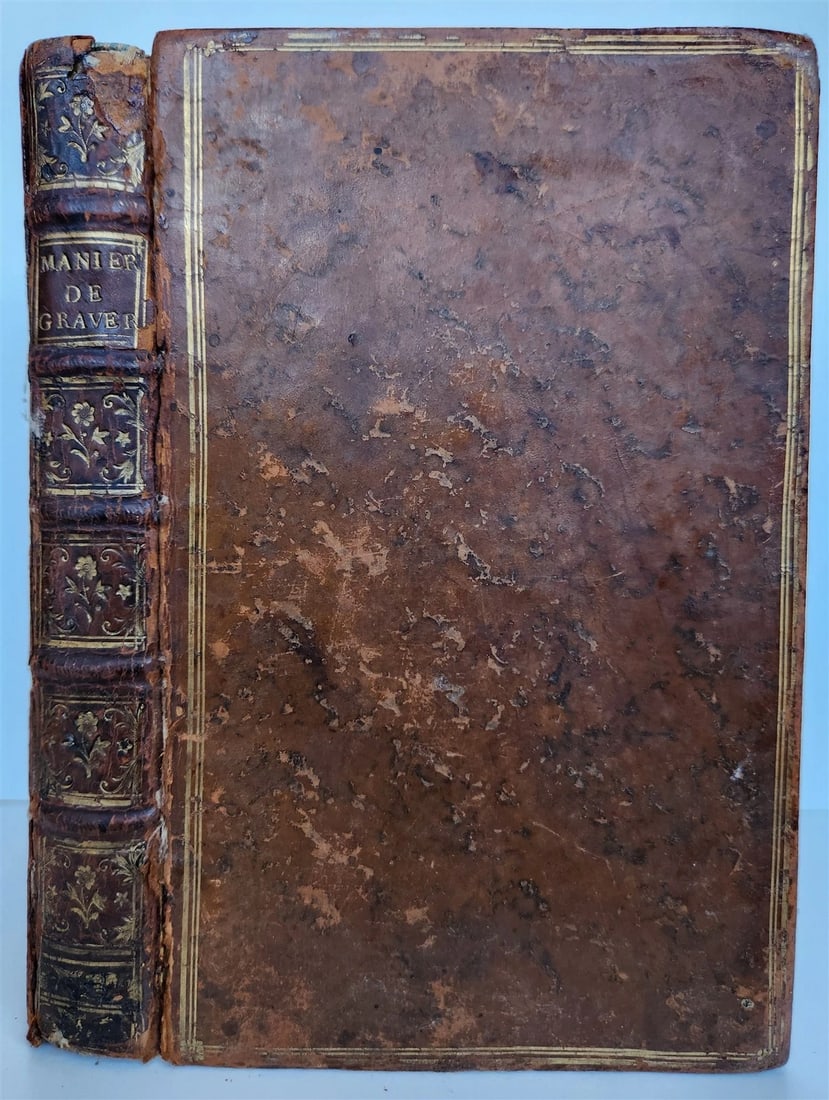 1745 ILLUSTRATED TREATISE on COPPER ENGRAVING antique DE LA MANIÈRE DE GRAVER - 3