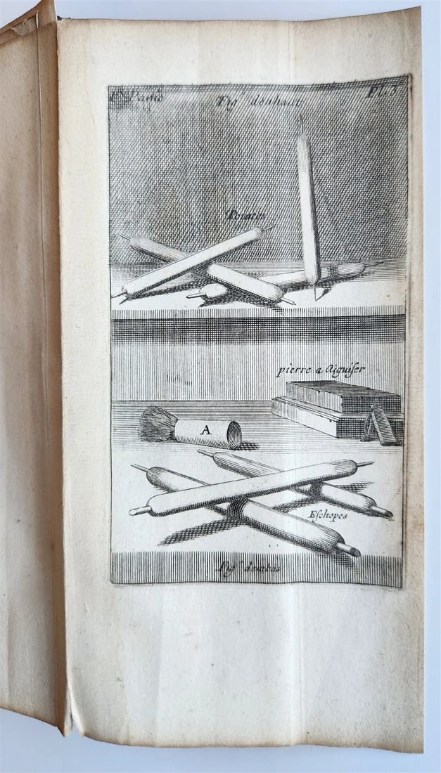 1745 ILLUSTRATED TREATISE on COPPER ENGRAVING antique DE LA MANIÈRE DE GRAVER - 8