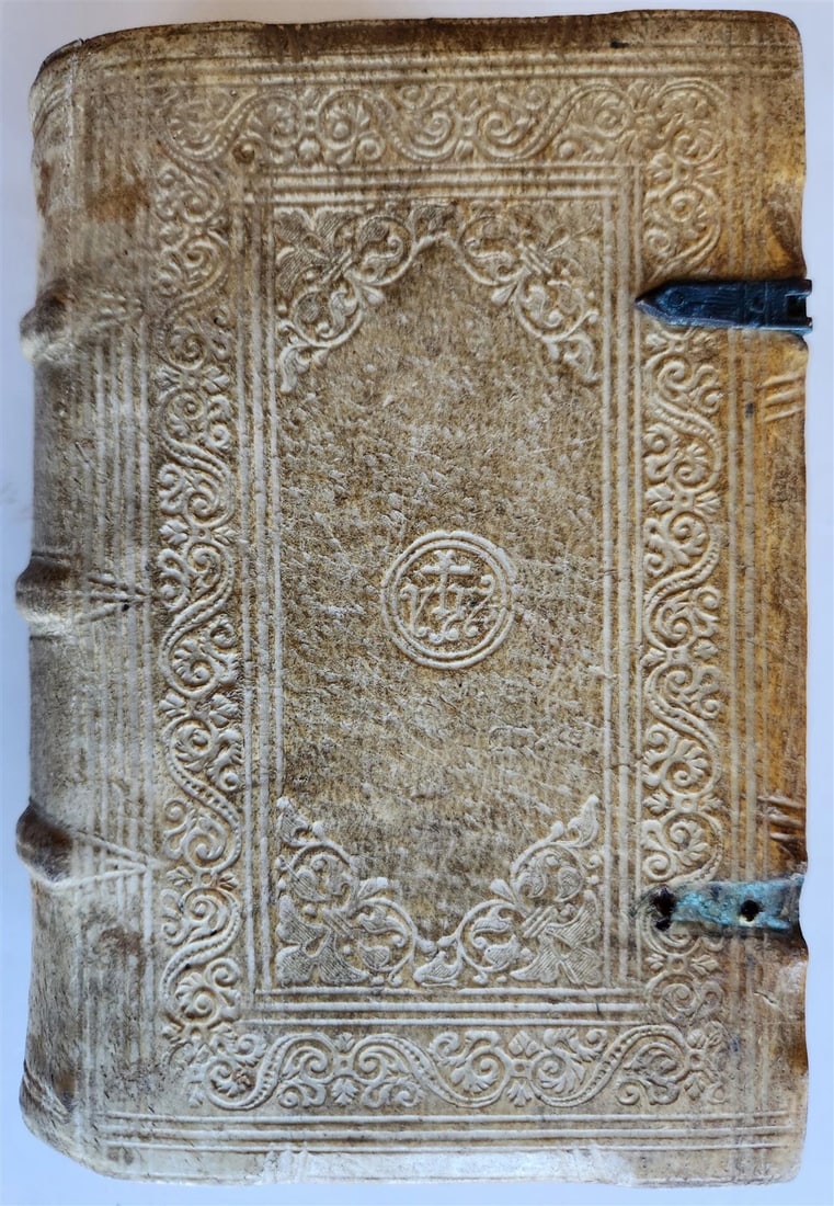 1597 SERMONS by Jesuit Ioannis Osorii antique HAND TOOLED PIGSKIN OVER WOOD - 4