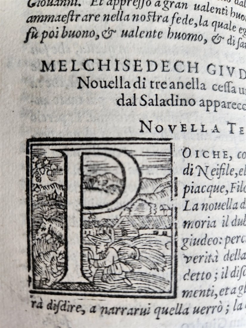 1573 DECAMERON by GIOVANNI BOCCACCHIO Giunti Press antique IMPORTANT EDITION - 13