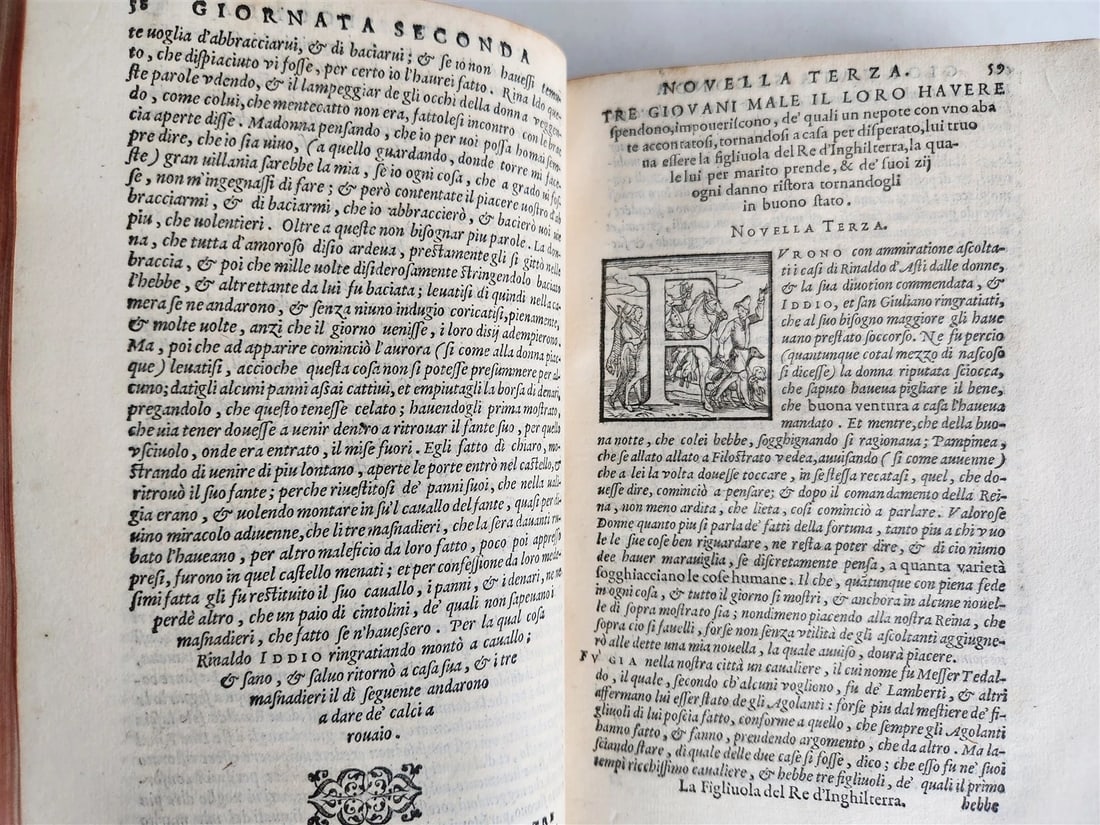 1573 DECAMERON by GIOVANNI BOCCACCHIO Giunti Press antique IMPORTANT EDITION - 4