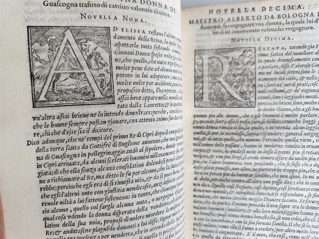 1573 DECAMERON by GIOVANNI BOCCACCHIO Giunti Press antique IMPORTANT EDITION - 8