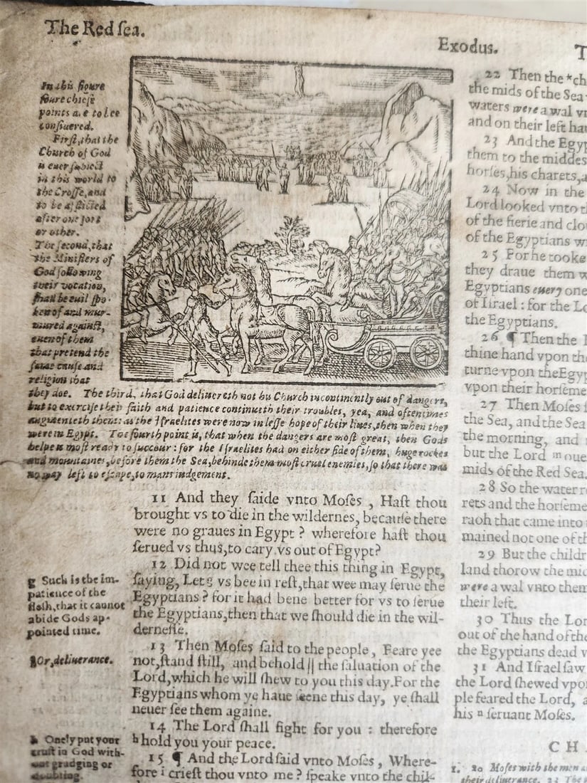 1615 BIBLE in ENGLISH by ROBERT BARKER antique ILLUSTRATED - 11